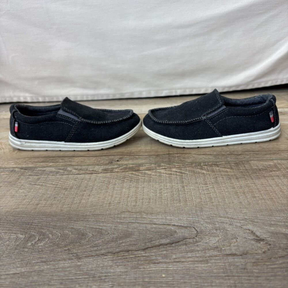Cat & Jack Toddler Boys Black Canvas Slip On Sneakers Casual Shoe Size 13 Church - Picture 6 of 10